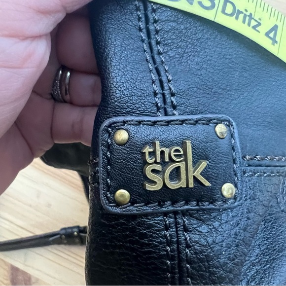 The Sak sequoia black gray leather hobo shoulder bag purse - Picture 10 of 10